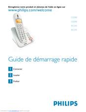 Philips CD250, CD255, SE250, SE255 Manual De Démarrage Rapide