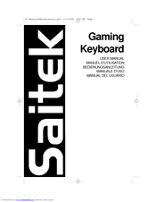 Saitek Gaming Keyboard User Manual