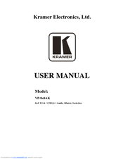 Kramer VP-8x8AK User Manual