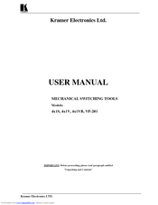 Kramer 4x1VB User Manual