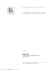 Kramer VP-4x8 User Manual
