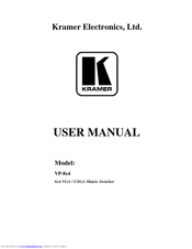 Kramer VP-8x4 User Manual