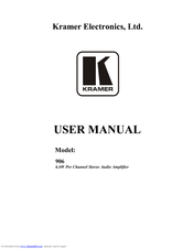 Kramer 906 User Manual