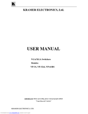 Kramer VP-31 User Manual