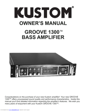 Kustom GROOVE 1300 Owner's Manual