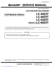 Sharp LC-60Z5T Service Manual