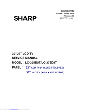 Sharp LC-37BD5T Service Manual