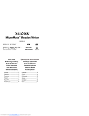 SanDisk SDDR-113 - MicroMate For SD Card Reader User Manual