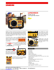 Sangean LUNCHBOX Product Description & Features