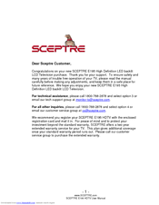 Sceptre E195 Series User Manual