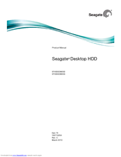 Seagate ST3000DM003 Product Manual
