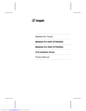 Seagate Medalist Pro 6450 Product Manual