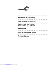 Seagate Barracuda ATA Series Product Manual