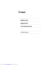 Seagate Medalist 2531 Product Manual
