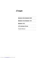 Seagate Medalist 1721 Product Manual