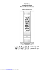 La Crosse Technology WS-7394U Instruction Manual