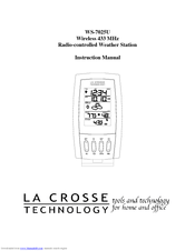 La Crosse Technology WS-7025U Instruction Manual