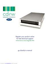 Lacie CD-RW FireWire User Manual