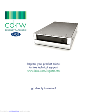Lacie CD-RW USB 2.0 User Manual