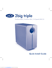 Lacie 2big Triple Quick Install Manual