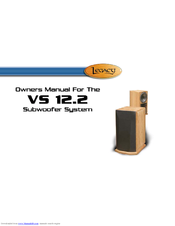 Legacy VS 12.2 Owner's Manual