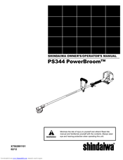 Shindaiwa PowerBroom X7502891200 Owner's/Operator's Manual