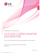 LG 19CNV42K Cloud V Series Owner's Manual
