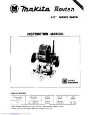 Makita 3612B Instruction Manual