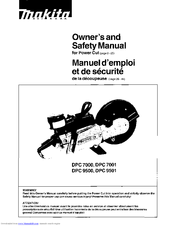 Makita DPC 7001 Owner's And Safety Manual