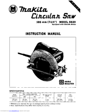 Makita 5820 Instruction Manual