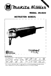 Makita JN1600 Instruction Manual