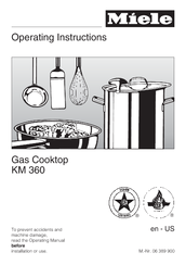 Miele KM 360 LP Operating Instructions Manual