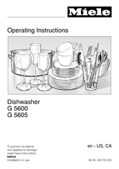 Miele G 5605 Operating Instructions Manual