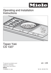 Miele CS 1327 Operating And Installation Manual