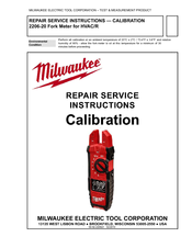 Milwaukee 2206-20 Repair Service Instructions