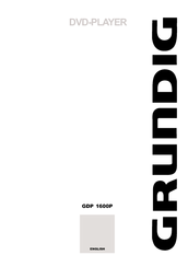 Grundig GDP 1600P User Manual