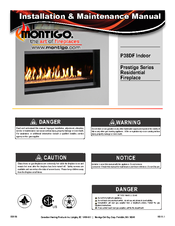 Montigo P38DF Prestige Series Installation & Maintenance Manual