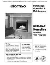 Montigo Homefire ME38DT-2 Installation & Operation Manual