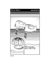 Hamilton Beach Hand Mixer Manual