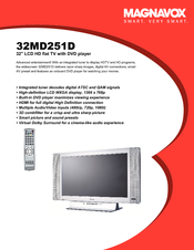 Magnavox 32MD251D - 32