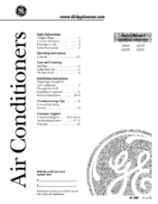GE Appliances AS706 Owner's Manual And Installation Instructions