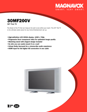 Magnavox 30MF200V/17 Specifications