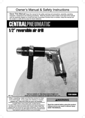 Central Pneumatic 98896 Owner's Manual And Safety Instructions