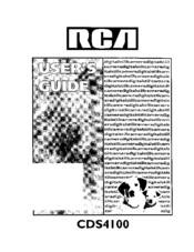 RCA CDS4100 User Manual
