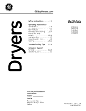 GE GFDS355 Owner's Manual
