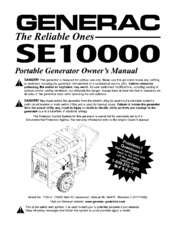 Generac Power Systems 1339-0 Owner's Manual