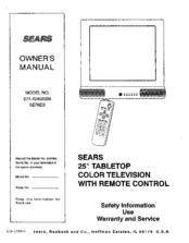 Sears 274.42408390 SERIES Owner's Manual