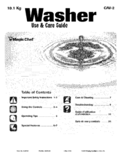 Magic Chef CAV-2 Use & Care Manual