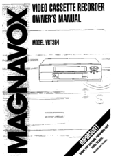 Magnavox VRT364 Owner's Manual
