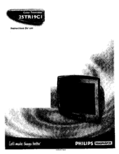 Philips MAGNAVOX 25TR19C1 Instructions For Use Manual